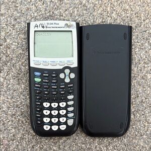 Texas Instruments TI-84 Plus Graphing Calculator - Black and Gray